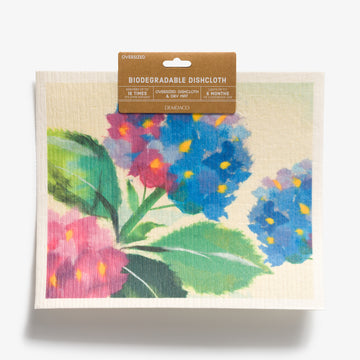 Hydrangea Ajisai Extra Large Biodegradable Dish Cloth